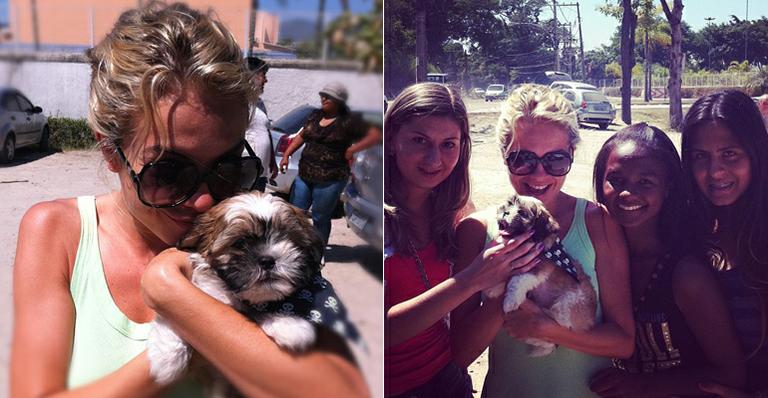 Lua Blanco ganha mascote de aniversário antecipado de três fãs