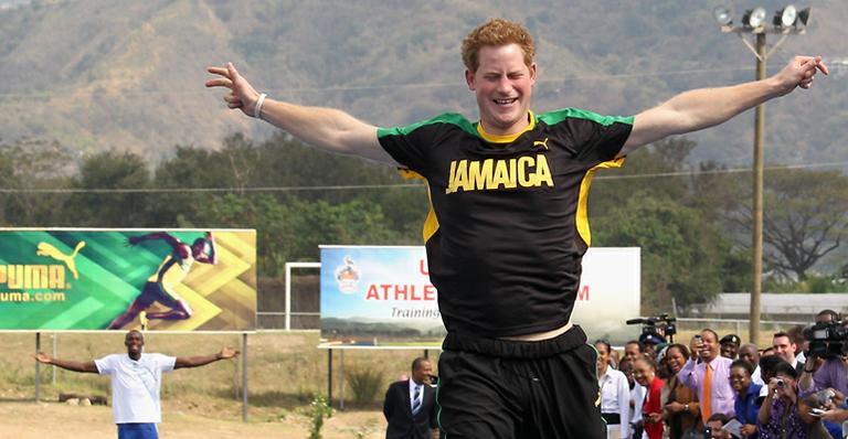 Príncipe Harry ‘vence’ o recordista Usain Bolt em disputa na Jamaica