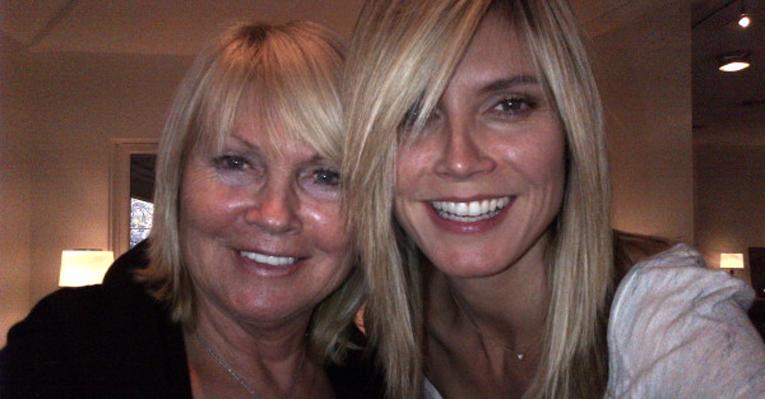 Heidi Klum e sua mãe exibem novos cortes de cabelo