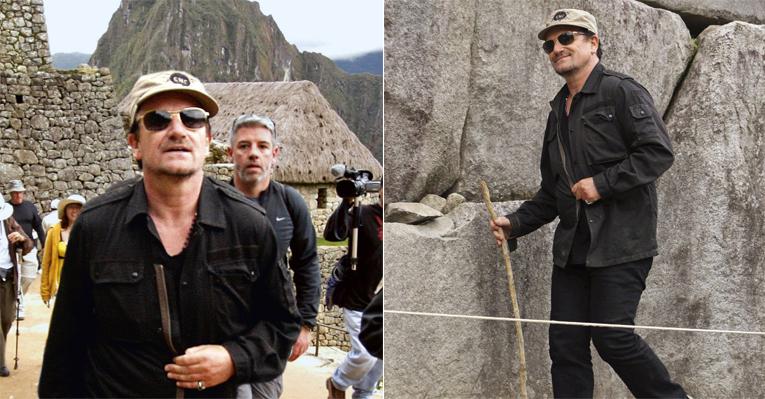 Bono viaja para Machu Picchu com a família