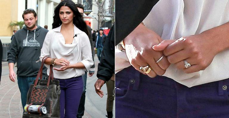 Prestes a se casar no Brasil, Camila Alves lança linha de bolsas