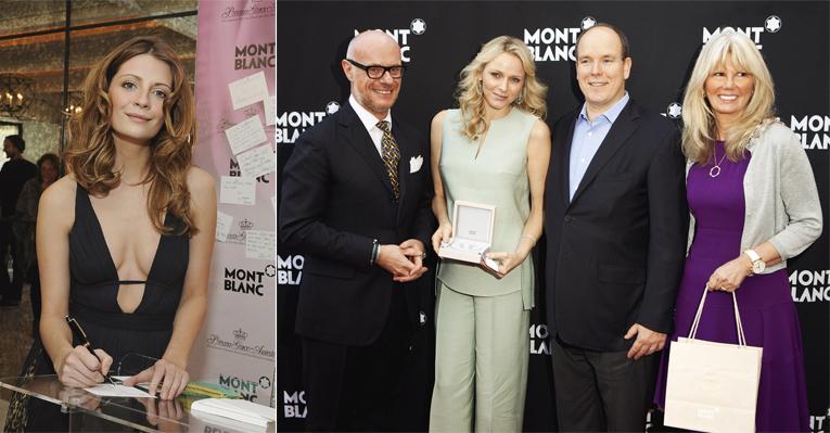 Albert II e Charlene Wittstock prestigiam brunch em Los Angeles