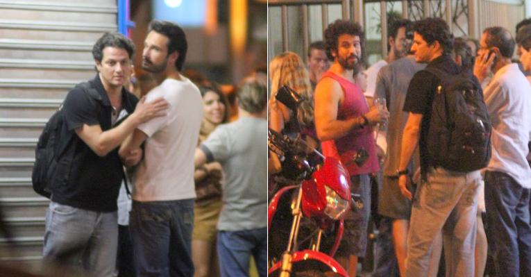 Santoro, Serrado e Eriberto se reúnem com amigos no Rio