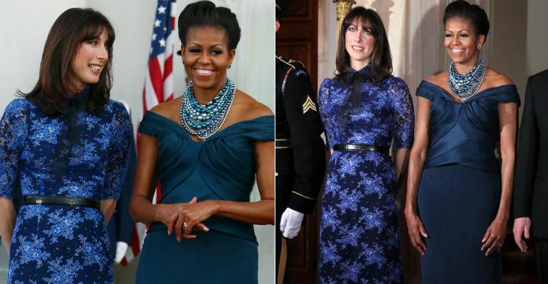 Michelle Obama ganha lenço descolado da mulher do primeiro-ministro britânico