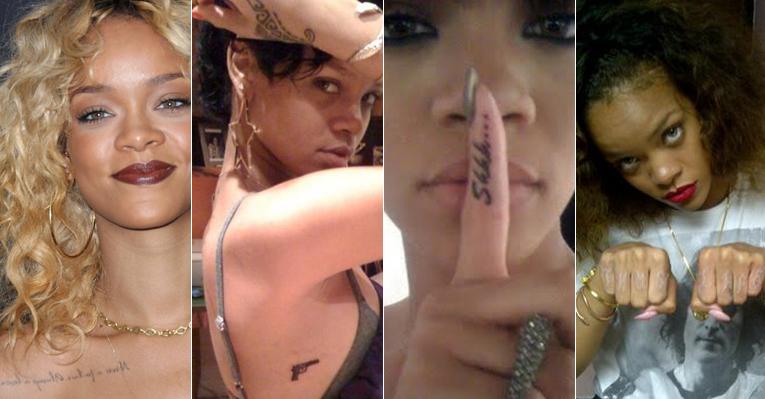 Rihanna faz sua 16ª tatuagem; confira todas as tattoos da cantora