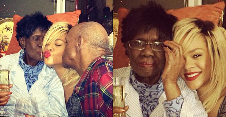 Rihanna comemora o aniversário da avó e publica fotos da festa