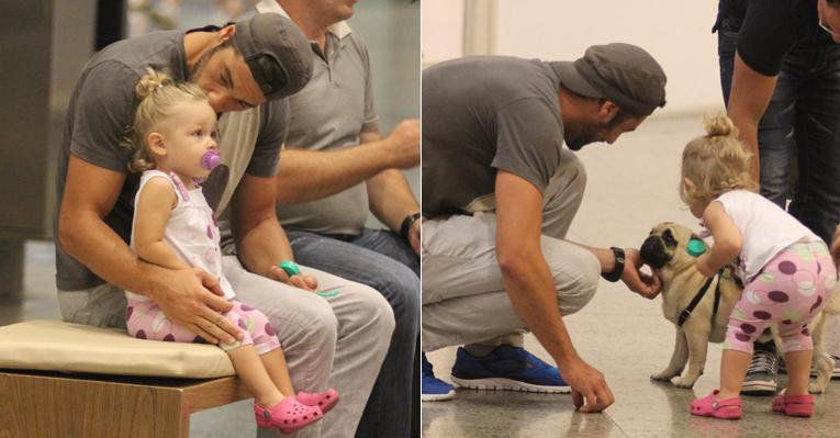 Paizão, Victor Pecoraro é só carinhos com a filha Sophia
