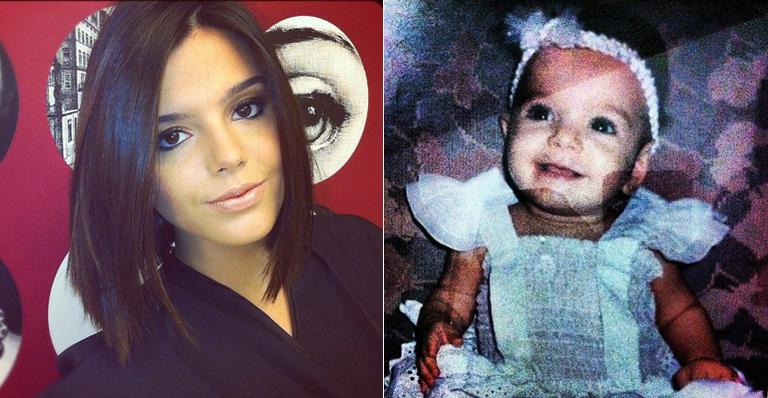 Giovanna Lancellotti mostra foto de quando era um bebê