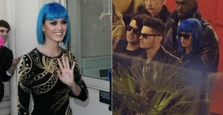 De franja, Katy Perry reaparece ao lado modelo francês