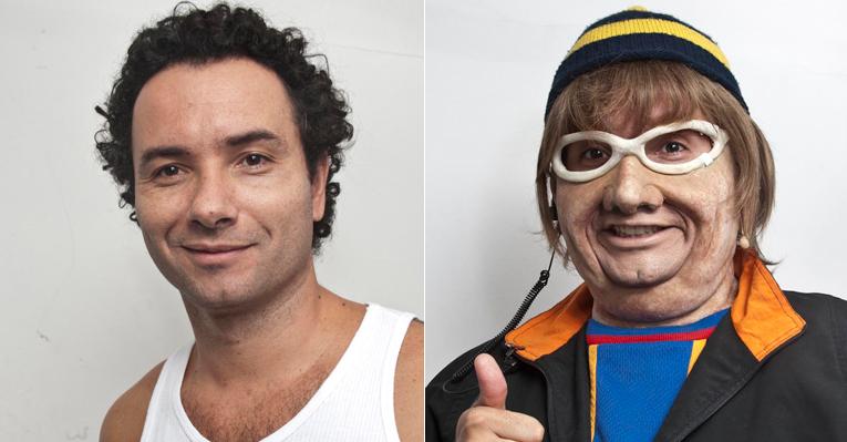 A transformação de Marco Luque em Betonera, um de seus divertidos personagens do show ‘Labutaria’
