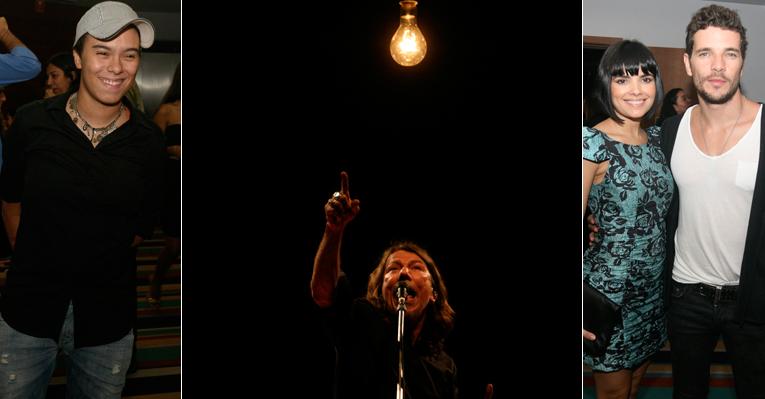 Plateia de famosos acompanha o show de Lenine