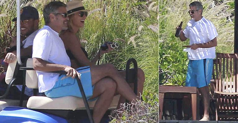 George Clooney curte férias com a namorada, Stacy Kiebler, no México