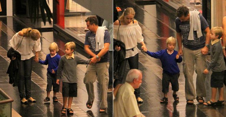 Angélica e Luciano Huck curtem o sábado ao lado dos filhos