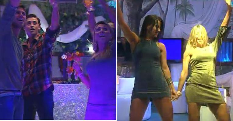 Quarto Selva é palco de festa na casa do BBB12