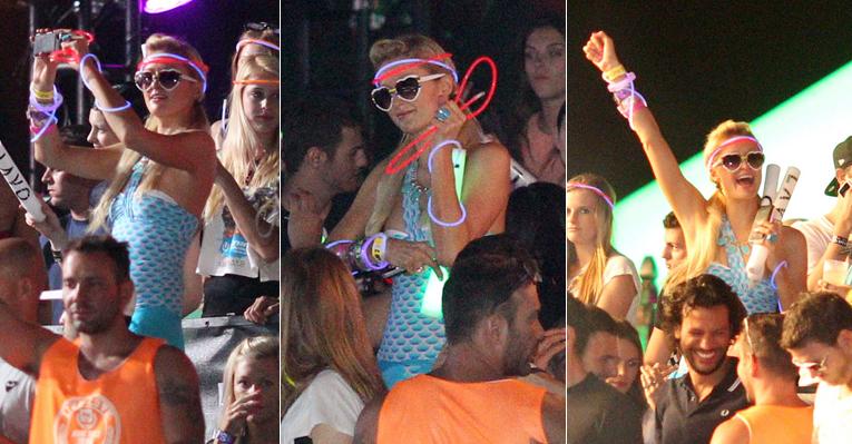 Paris Hilton se diverte em festa nos EUA