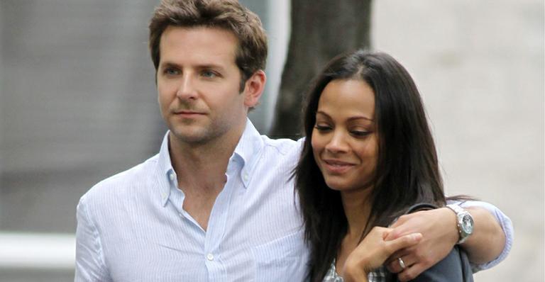 Bradley Cooper e Zoe Saldana terminam namoro de três meses