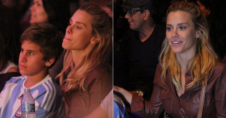 Carolina Dieckmann vai com o filho ao circo de Marcos Frota