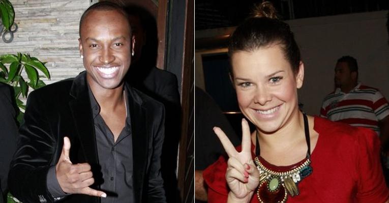 Thiaguinho e Fernanda Souza curtem festa de encerramento do BBB12