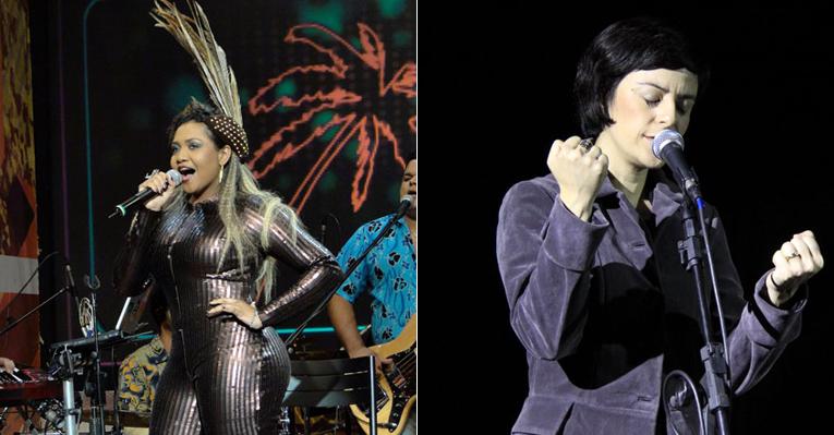 Fernanda Takai e Gaby Amarantos cantam juntas no ‘Altas Horas’