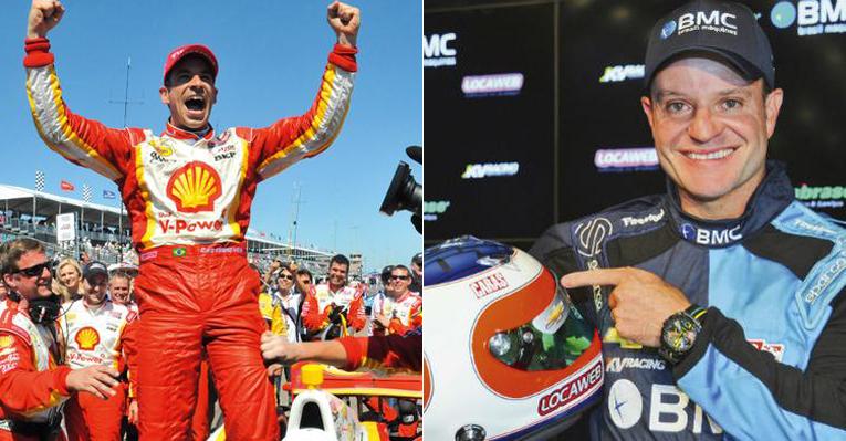 Helio Castroneves e Rubens Barrichello não vencem, mas são destaques no GP do Alabama