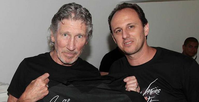 Rogério Ceni encontra Roger Waters após show no Morumbi
