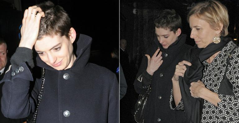 Anne Hathaway radicaliza no visual e aparece de cabelos curtíssimos para viver prostituta no cinema