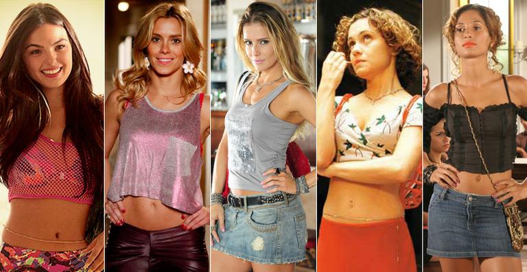 Veja os looks das atrizes que viveram ‘piriguetes’ na televisão
