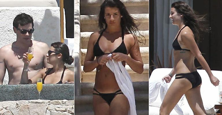 Lea Michele e Cory Monteith tiram férias românticas no México