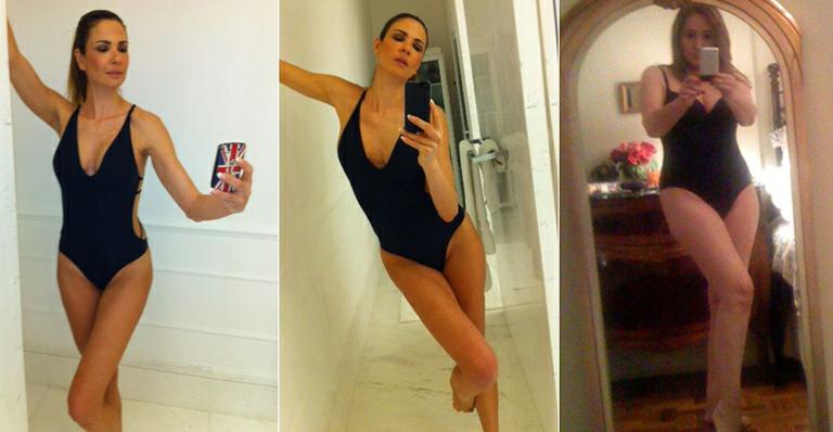 Luciana Gimenez imita pose de Sônia Abrão