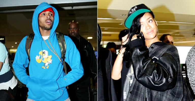 Desencontro: Rihanna deixa Sydney no dia em que Chris Brown chega