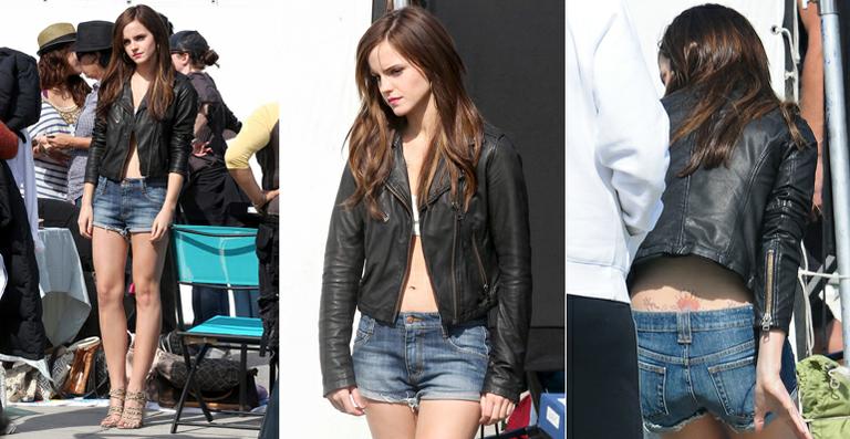Emma Watson assume estilo ‘piriguete’ em novo filme