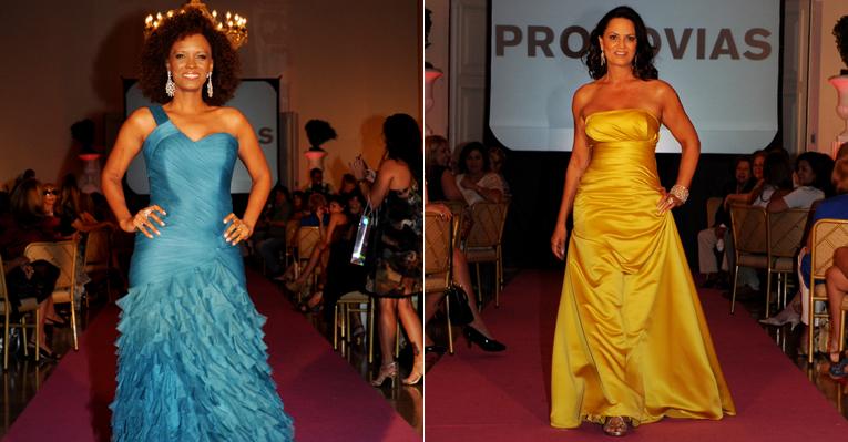 Isabel Fillardis e Luiza Brunet desfilam em evento beneficente no Rio