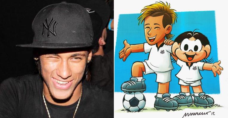 Maurício de Sousa divulga personagem de Neymar