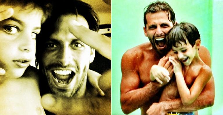 ‘Amor maior não tem’, diz Henri Casteli na legenda da foto com o filho
