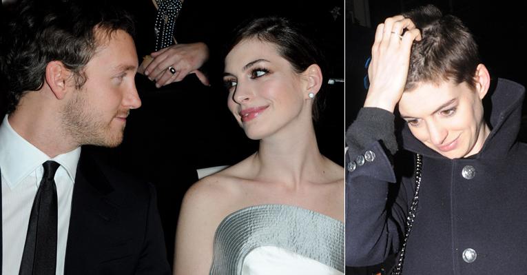 Anne Hathaway adia casamento com Adam Schulman por conta do cabelo
