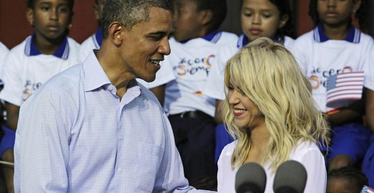 Shakira e Barack Obama se reúnem em prol das crianças