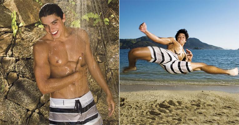 Na Ilha de CARAS, Rodrigo Simas mostra o seu gingado na capoeira