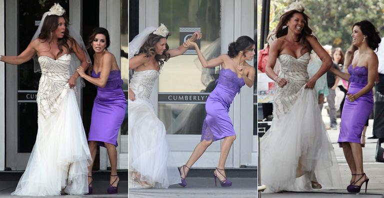 Eva Longoria e Vanessa Williams ‘fogem’ de casamento