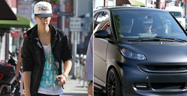Justin Bieber dirige seu ‘mini’ carro nos Estados Unidos