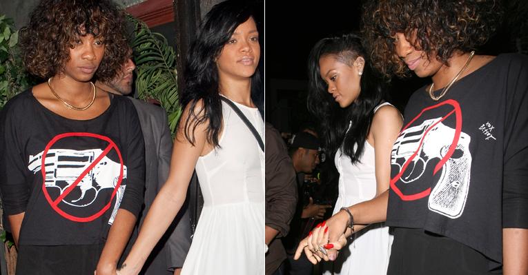 Rihanna: encontro romântico com outra mulher?