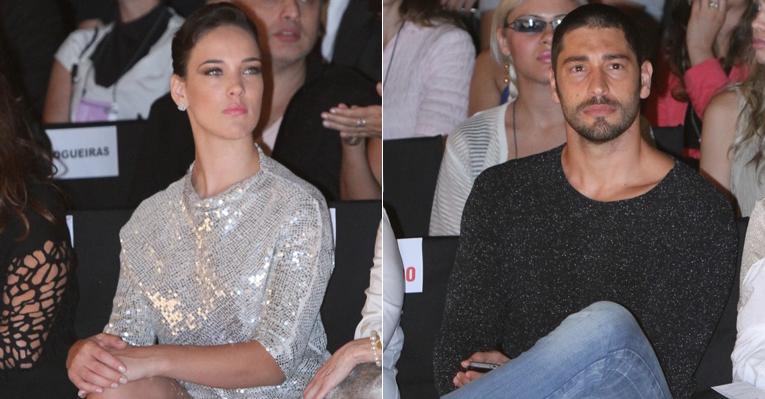 Victor Pecoraro e Adriana Birolli assistem a desfile em BH