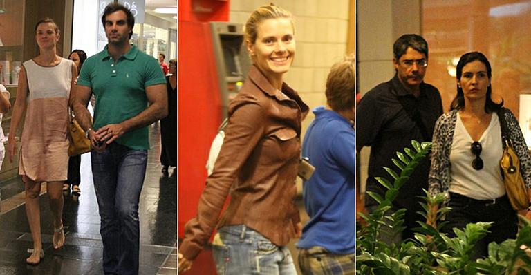 Letícia Birkheuer, Carol Dieckmann e outros vips aproveitam o sábado para ir às compras