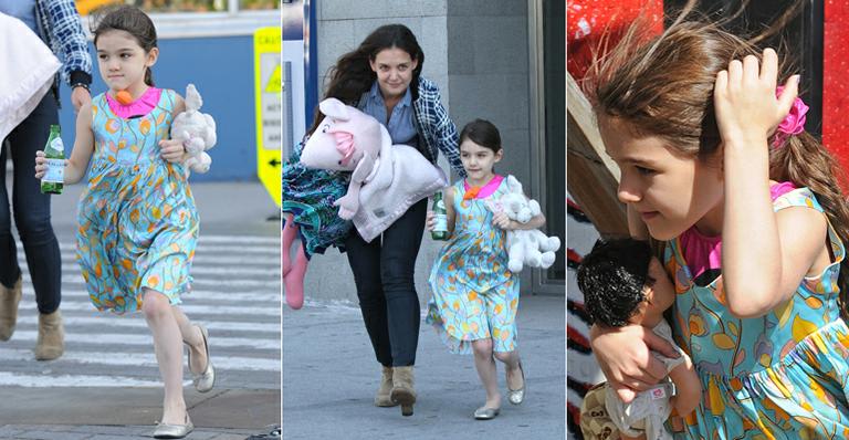 Tarde divertida de Katie Holmes e Suri Cruise em Nova York