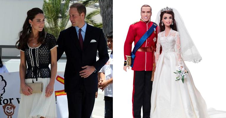 Kate e William ganham versões dos bonecos Barbie e Ken