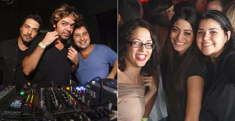 Carol Castro badala em festa agitada por Bruno Mazzeo