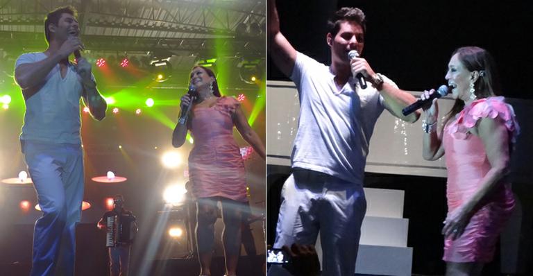 Susana Vieira canta com a banda Desejo de Menina em Pernambuco