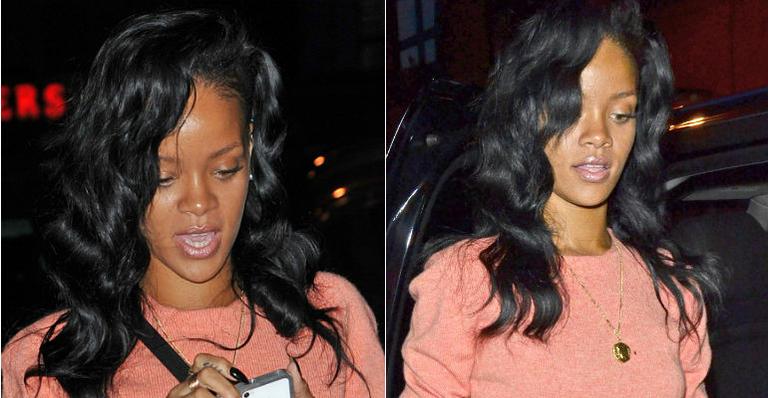 Rihanna sai de cara lavada em Nova York