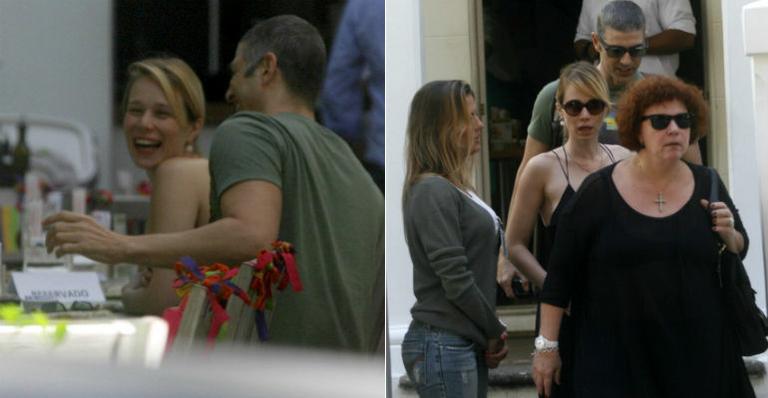 Reynaldo Gianecchini almoça com Mariana Ximenes no Rio de Janeiro