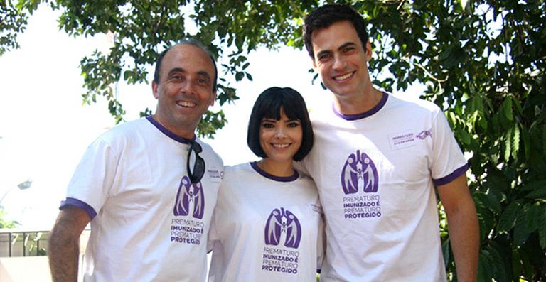 Vanessa Giácomo e Carlos Casagrande apoiam campanha para bebês prematuros