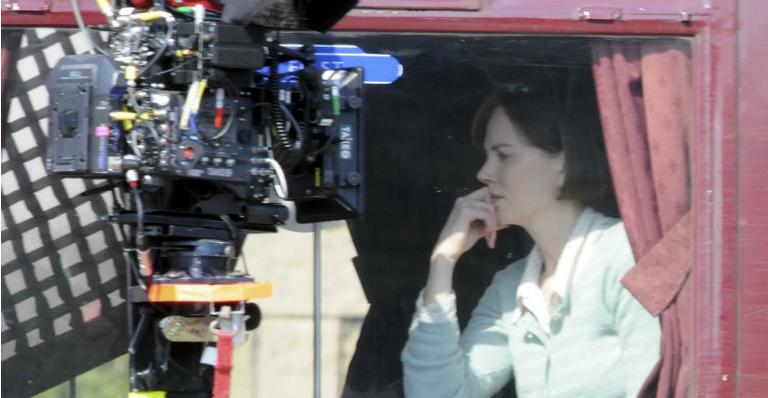 Nicole Kidman usa peruca em set de filme de época na Escócia